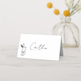 Cartão De Mesa Sweet Bunny Place Cards