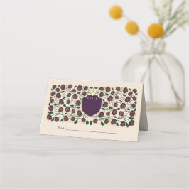 Cartão De Mesa Sword & Shield Medieval Fantasy Casamento Monogram