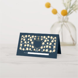 Cartão De Mesa Sword & Shield Medieval Fantasy Casamento Monogram