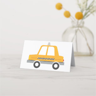 Cartão De Mesa Taxi Cab