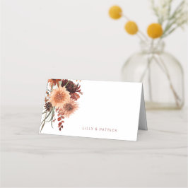Cartão De Mesa Terracotta Boho Wedding