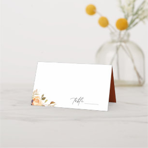 Cartão De Mesa Terthy Autumn Floral Wedding