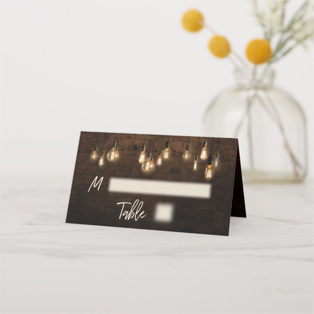 Cartão De Mesa Tipografia Casual das Tipografias Industriais (Frente)