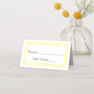 Cartão De Mesa Trim Amarelo Duplo - Placa Escorregt
