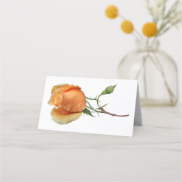 Cartão De Mesa Um único corte de rosa