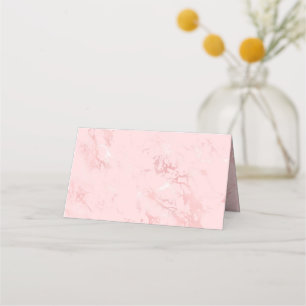 Cartão De Mesa Vazio de mármore rosa-claro-luxo