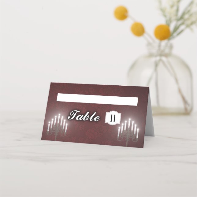 Cartão De Mesa Velas (Frente)