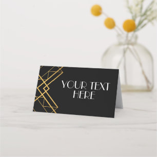 Cartão De Mesa Vintage Art Deco Roaring 20s Party Place Cards