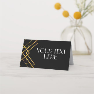 Cartão De Mesa Vintage Art Deco Roaring 20s Party Place Cards
