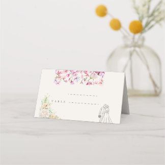Cartão De Mesa Wedding Folded Place Cards