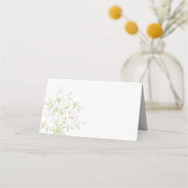 Cartão De Mesa White Rose Classic Wedding