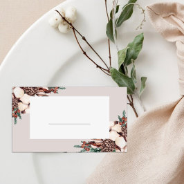 Cartão De Mesa Winter Greenery Fill in 