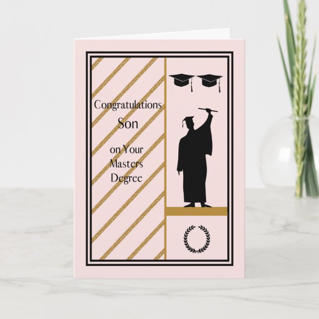 Cartão de mestrado para Son (Frente)