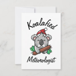 Cartão de Meteorologista Koalafied