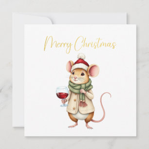 Cartão de Mice de Natal