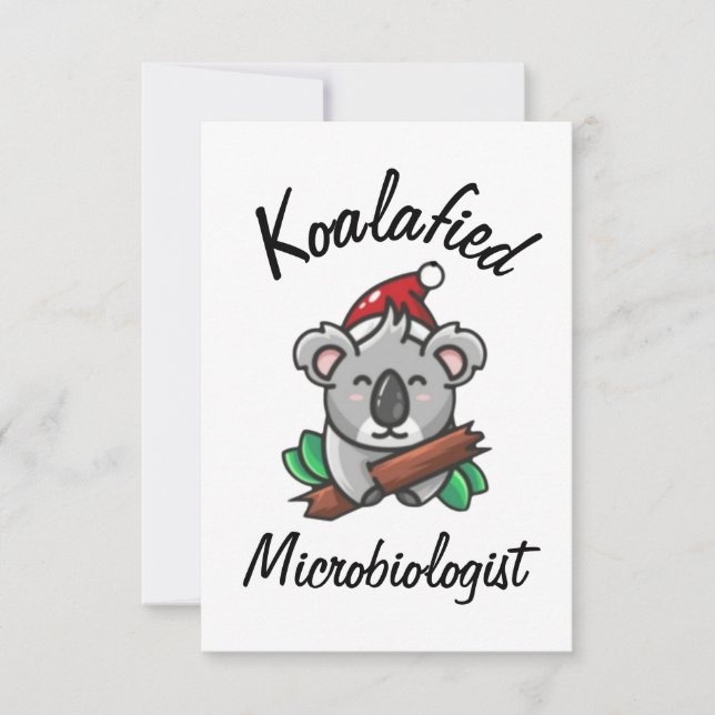 Cartão de Microbiologista Koalificado (Frente)