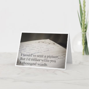 Cartão de mil palavras