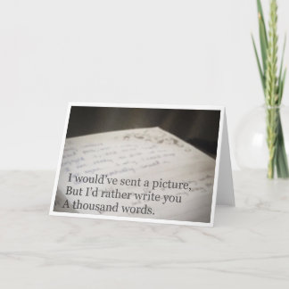 Cartão de mil palavras