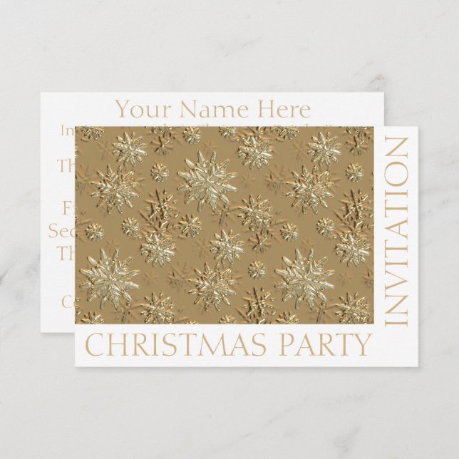 Cartão de Modelo de Convite de festas de Natal Per (Frente/Verso)