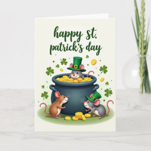 Cartão de Moedas de Ouro dos Ratos Shamrock