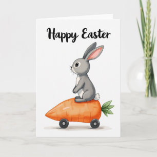 Cartão de Montaria da Criatura da Primavera Feliz