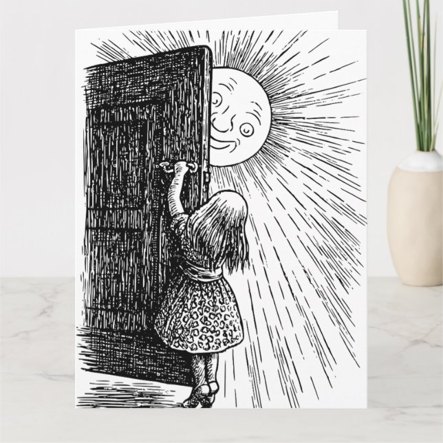 CARTÃO DE MORTE DE ANIVERSÁRIO DE ARTE SUNSHINE (Frente)