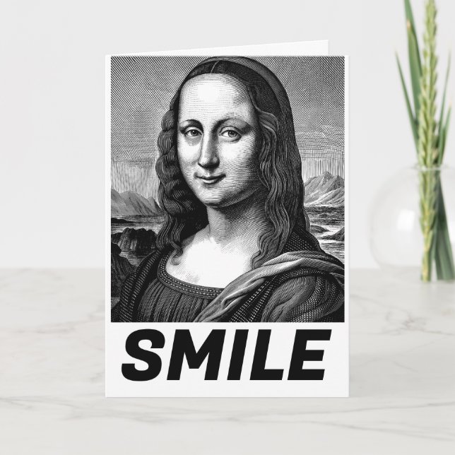 CARTÃO DE MORTE DE ANIVERSÁRIO DE MONA LISA (Frente)
