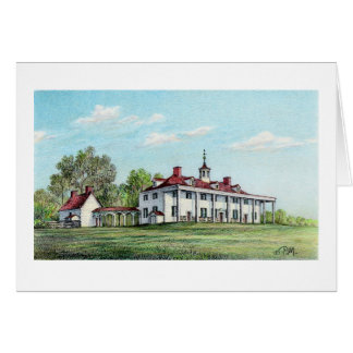 Cartão de Mount Vernon de Paul McGehee