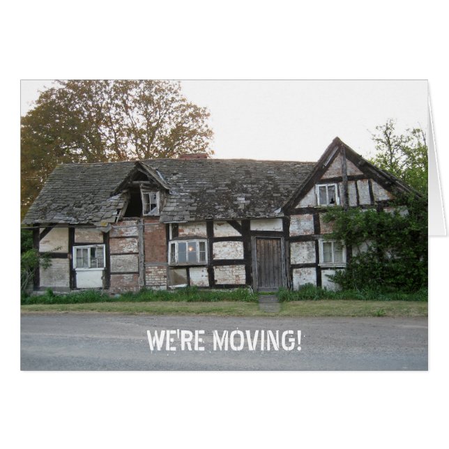 Cartão de mudança de casa (Frente Horizontal)