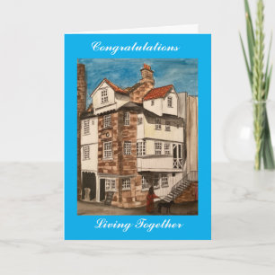 Cartão de mudança para juntos