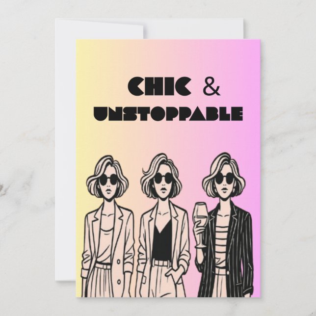 Cartão de mulheres elegantes para mulheres - Ousad (Frente)