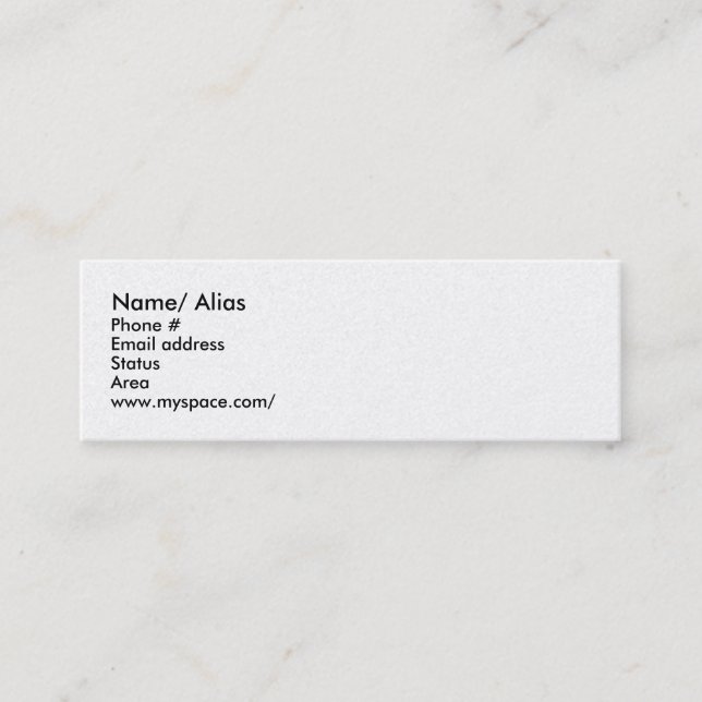 Cartão de namorando para reuniões rápidas - C… - (Frente)