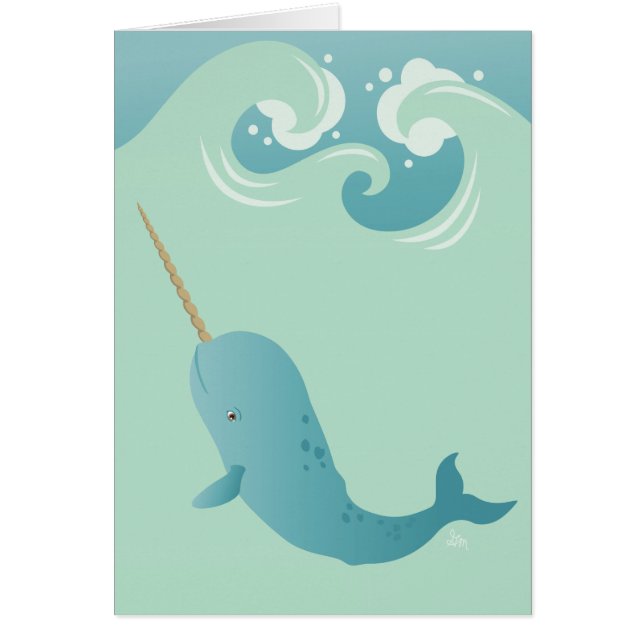 Cartão de Narwhal (Frente)