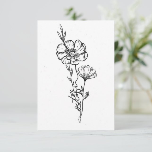 Cartão de nascimento de outubro, Cosmo (Em pé/Frente)