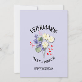 Cartão de Nascimento do bonito Mês de Nascimento d