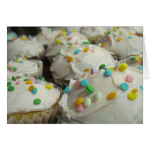 Cartão de Nascimento ou Convite para cupcake