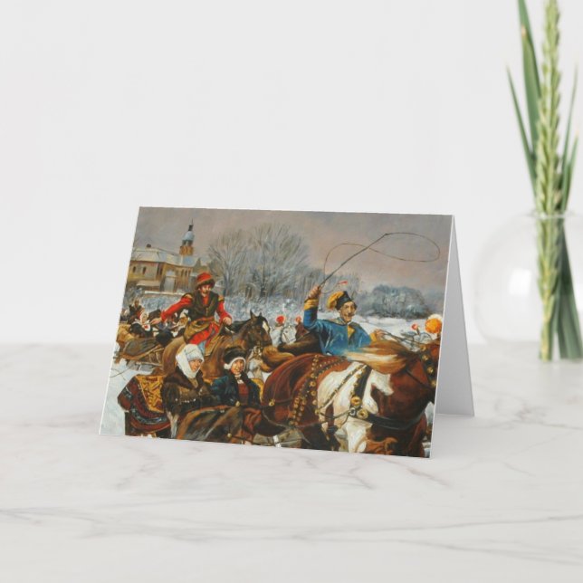 Cartão de natais vintages polonês (Frente)