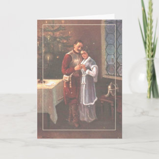 Cartão de natais vintages polonês