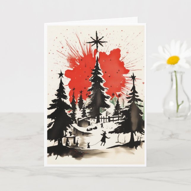 Cartão de Natal (Planta pequena)