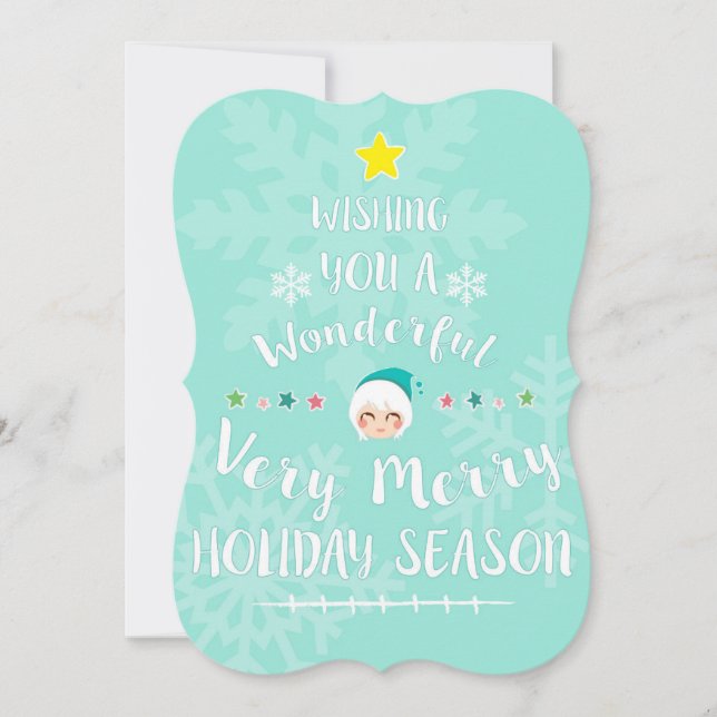 Cartão de Natal 5x7 (Frente)