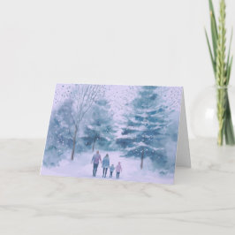 Cartão de Natal - A caminho de casa