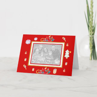 Cartão de Natal Adicione sua imagem Modelo de Foto