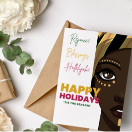 Cartão de Natal Afro-Americano