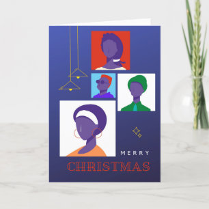 Cartão de Natal Afrocentrico Art Déco 005