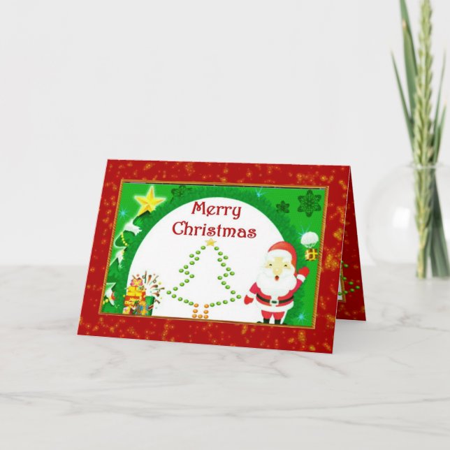 Cartão de Natal alegre (Frente)