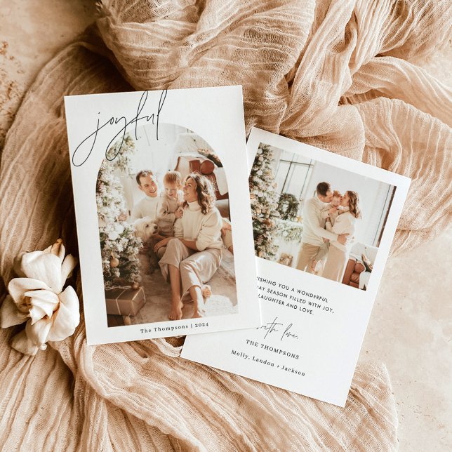 Cartão de Natal alegre | Cartão com fotos de Natal (Criador carregado)