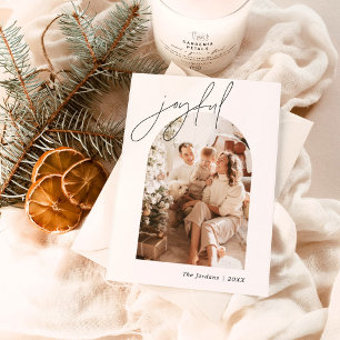 Cartão de Natal alegre Cartão de Feriado de Foto