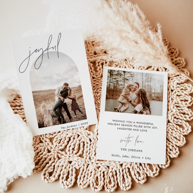 Cartão de Natal alegre | Cartão de Feriado de Foto (Criador carregado)