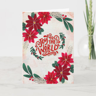 Cartão de Natal Alegria para o Mundo