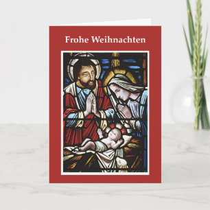 Cartão de Natal Alemão, Vidro Arrependido, Sagrada